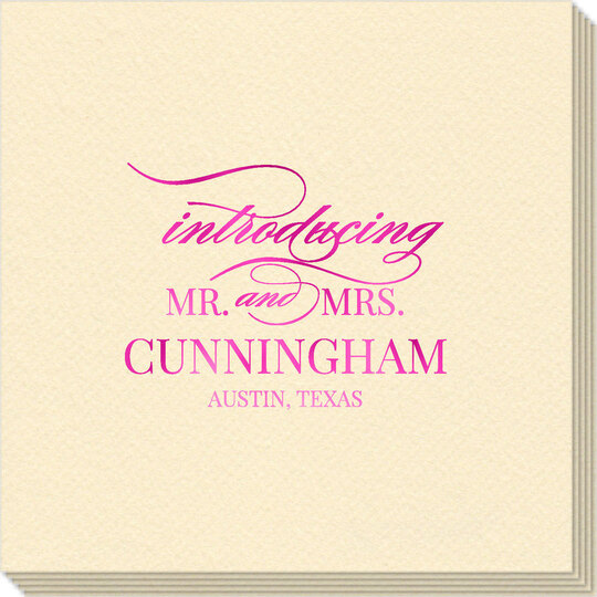 Introducing Mr. and Mrs. Linen Like Napkins